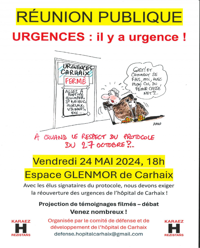 Réunion Publique. URGENCES : il y a urgence !